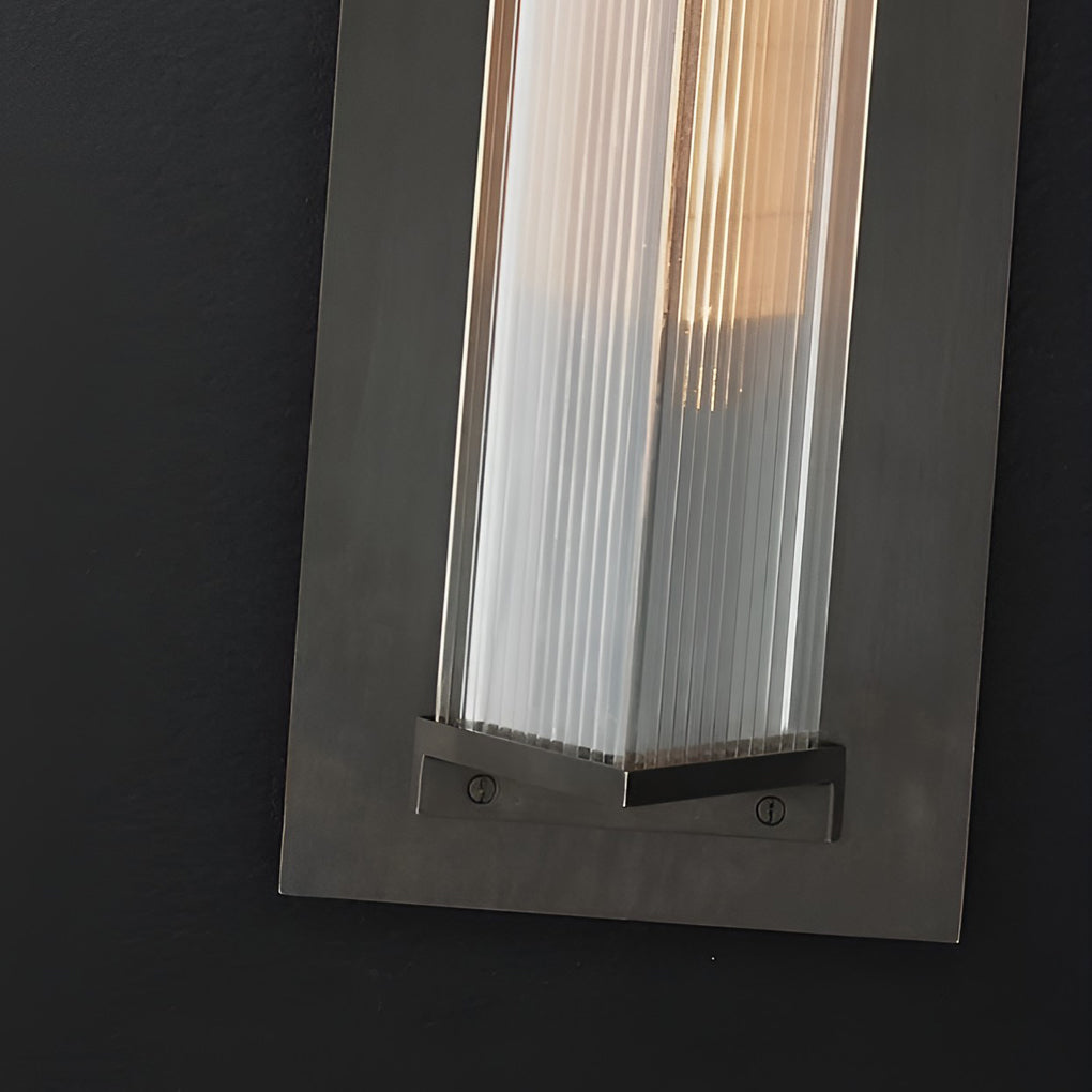 WINTHROP RUSTIC SOLAR-POWERED OUTDOOR WALL LANTERN