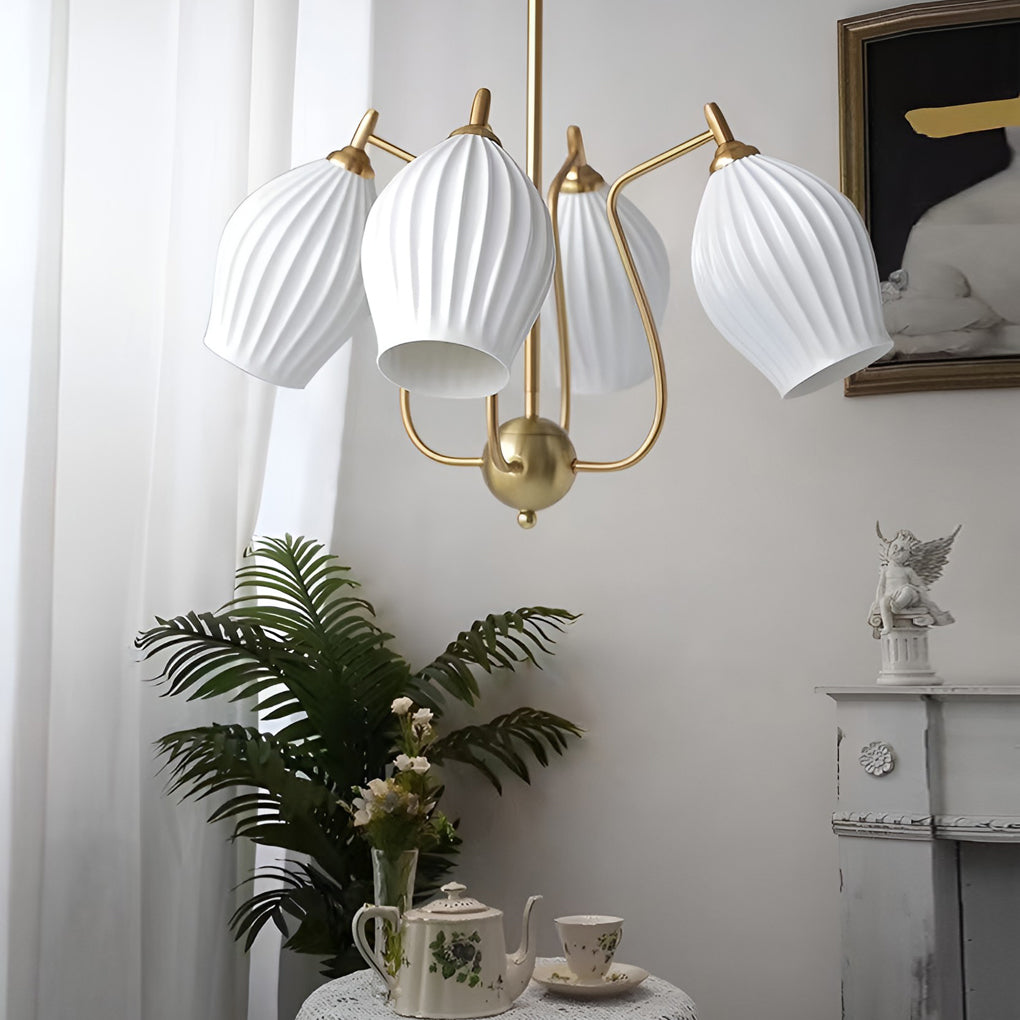 WHITBY BLOSSOM QUAD LIGHT CEILING LAMP