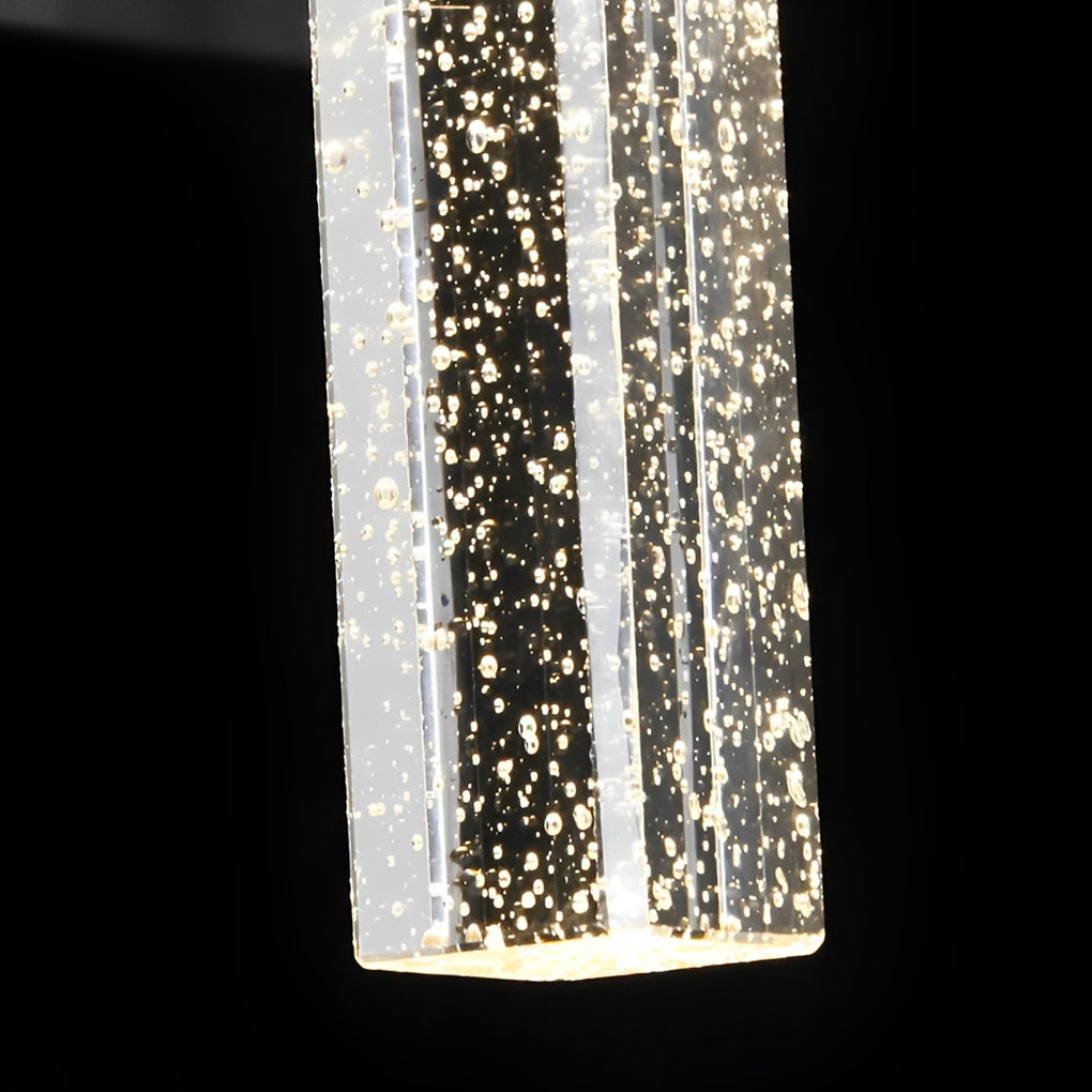 RAVENHURST BLACK CRYSTAL OUTDOOR WALL SCONCE WITH WATER-RESISTANT LED ILLUMINATION