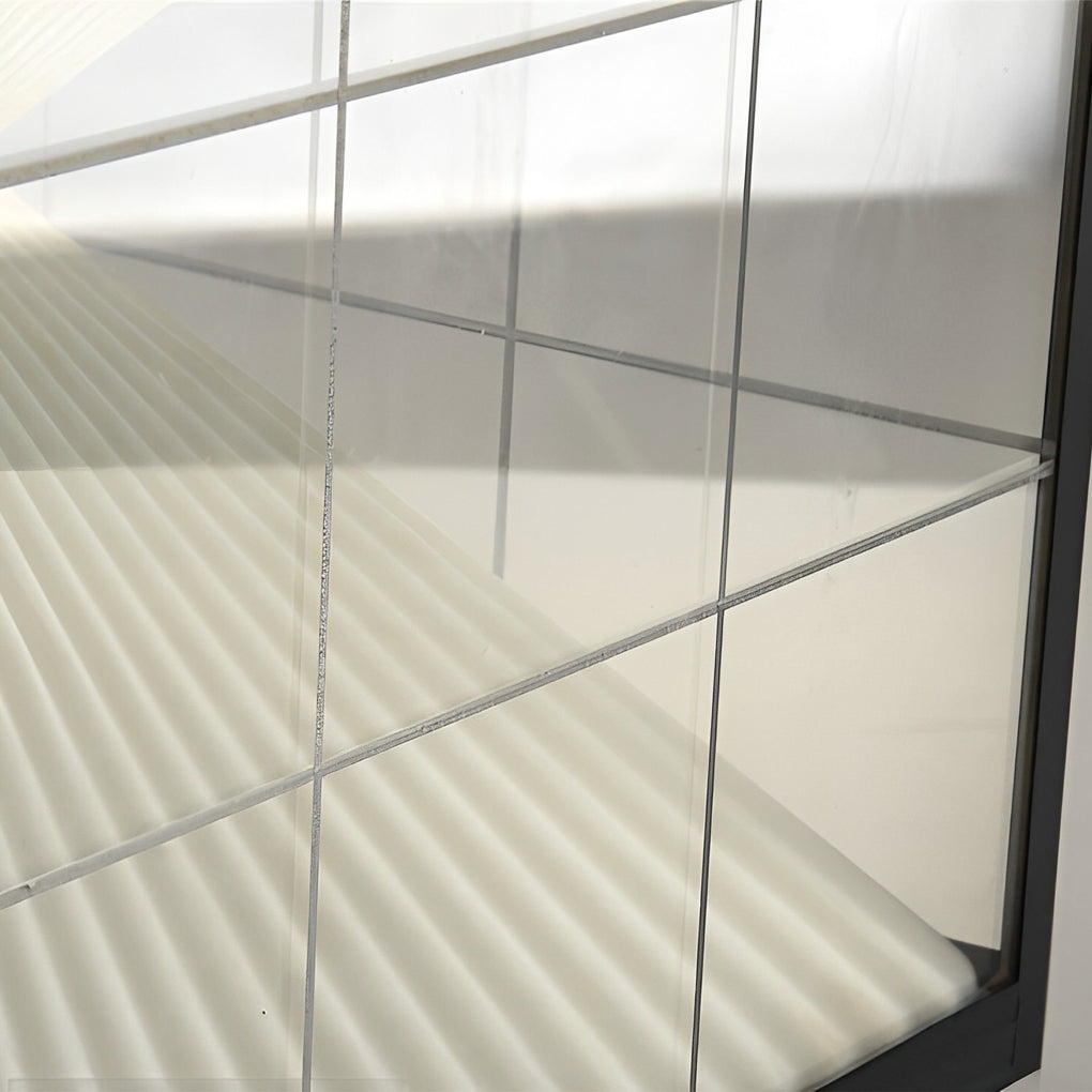 WINDSOR SOLAR GLOW SQUARE HOURGLASS FENCE LANTERNS