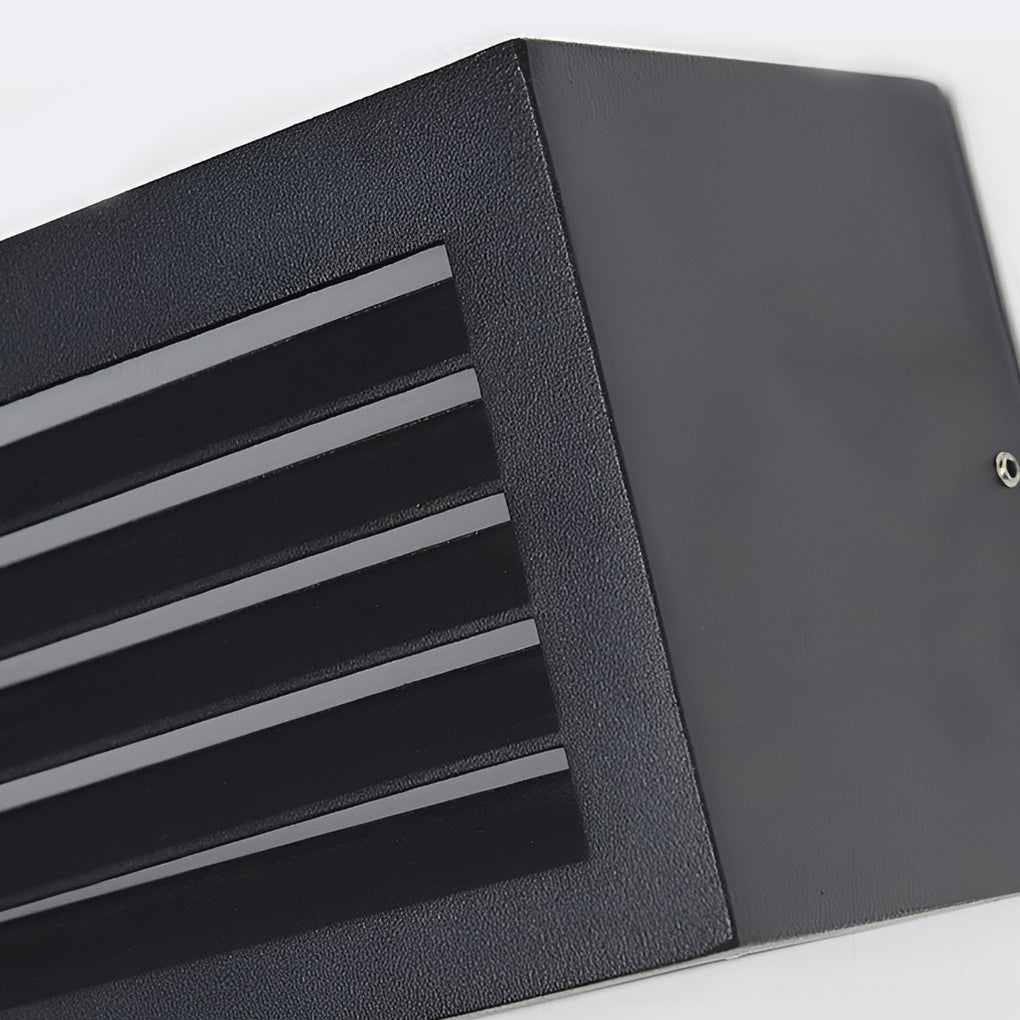 WINCHESTER RECTANGULAR OUTDOOR LED WALL LIGHTING IN BLACK FINISH
