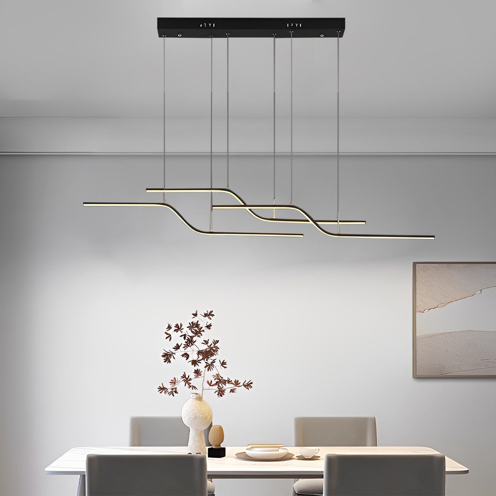 WINDSOR ZIGZAG REMOTE-CONTROLLED DIMMABLE NORDIC CHANDELIER