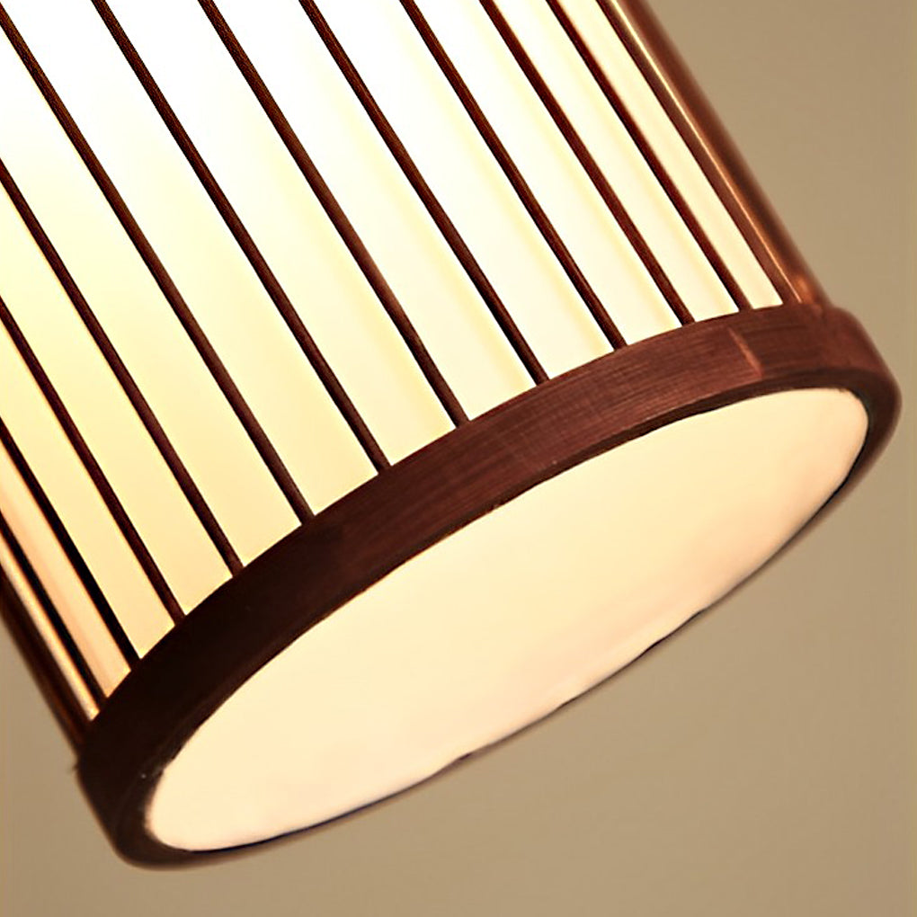 WINTHROP NATURAL BAMBOO WOVEN LED HANGING LAMP