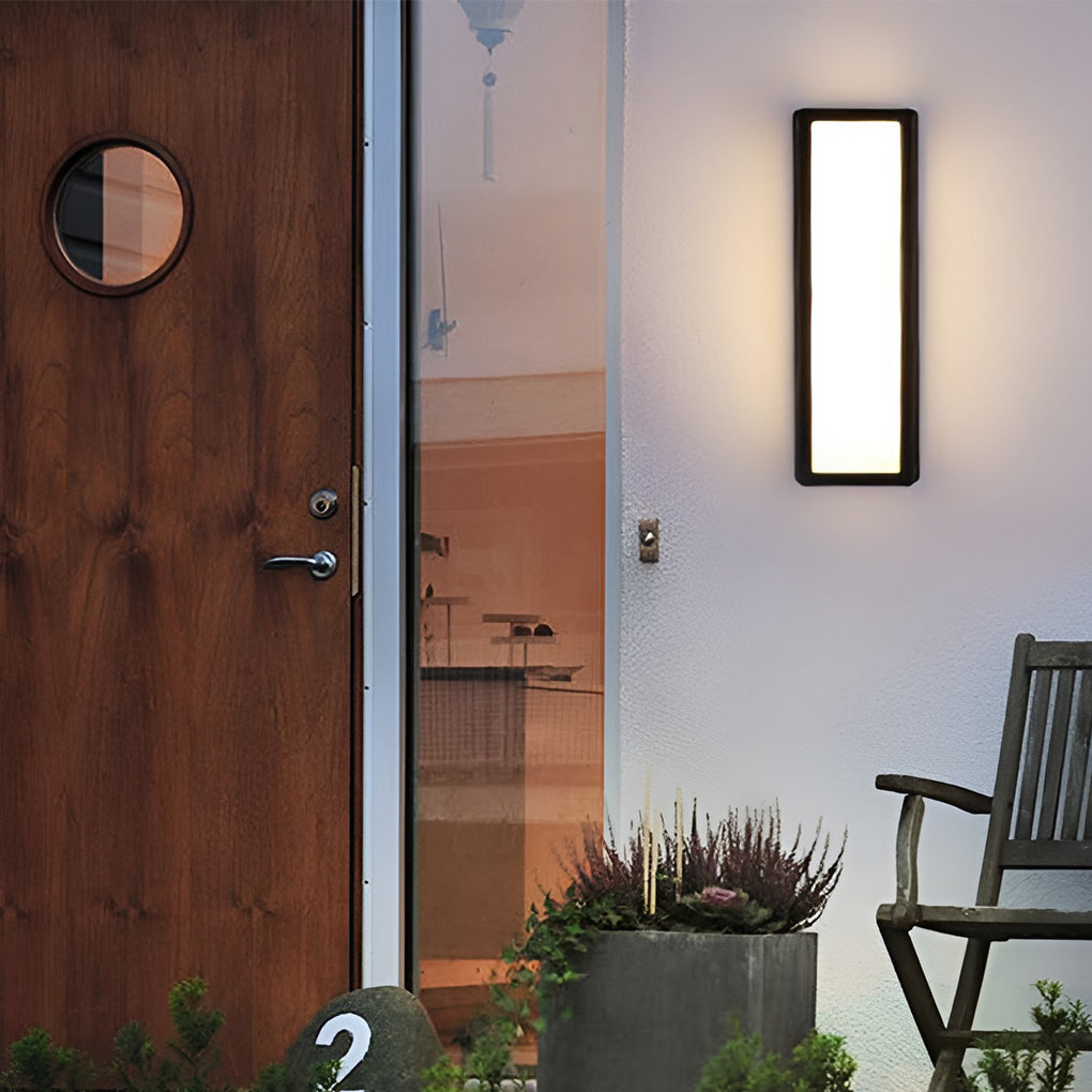 RAVENWOOD RECTANGULAR MOTION-ACTIVATED LED WALL LANTERN