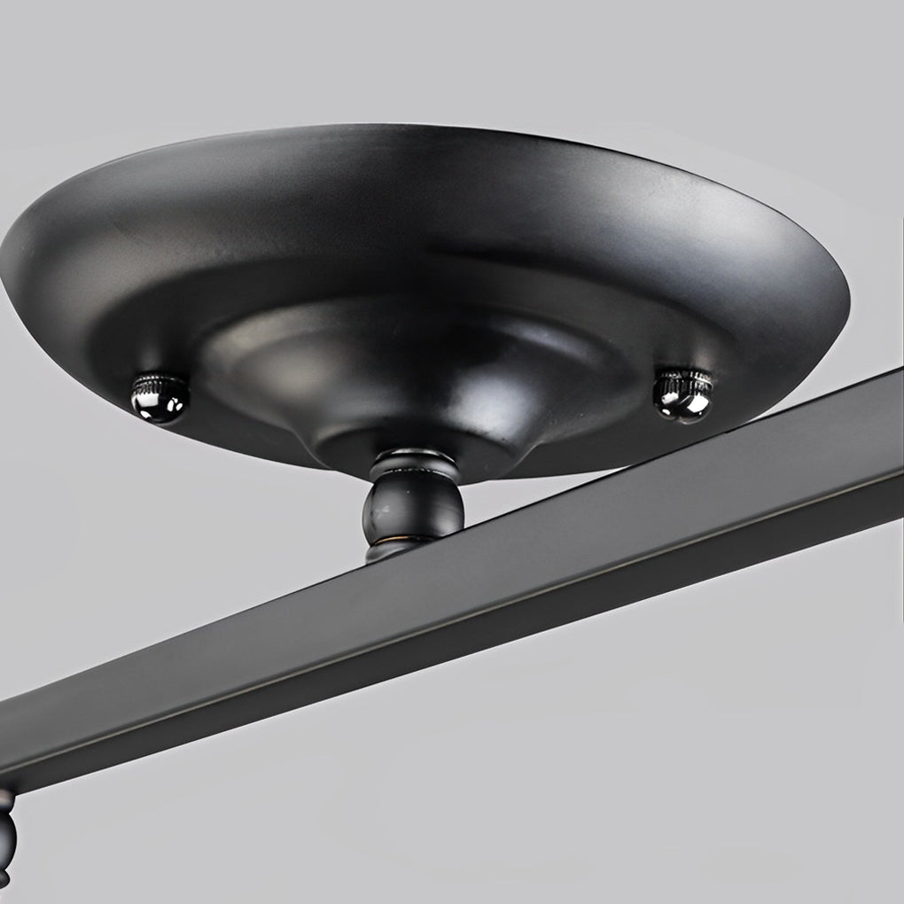 BRIDGEMAN ADJUSTABLE IRON SPOTLIGHTS WITH VINTAGE LED ILLUMINATION