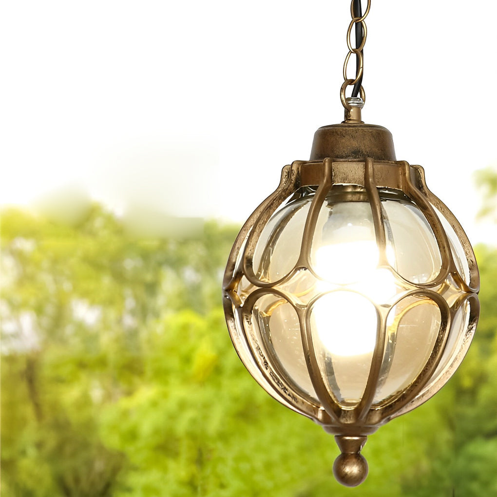 WINDSOR GLASS ORB OUTDOOR PENDANT LIGHTING