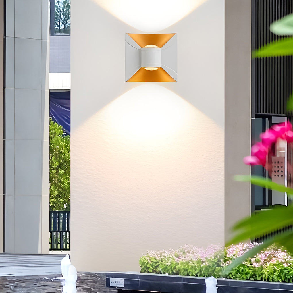 WINTHROP AQUILA MODERN OUTDOOR WALL LIGHTS, 6W LED WATER-RESISTANT SCONCES