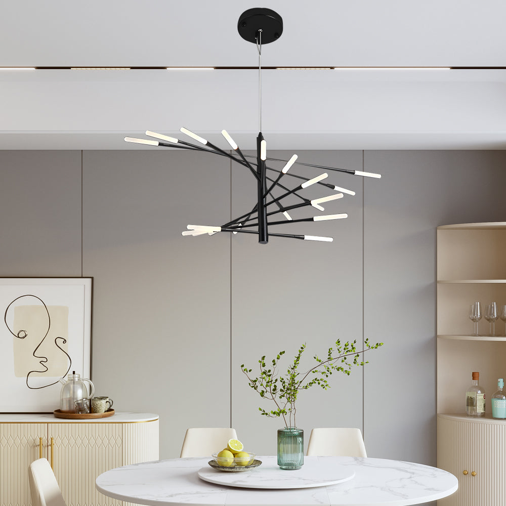 WINTHROP SPIRAL AURORA LED CHANDELIER