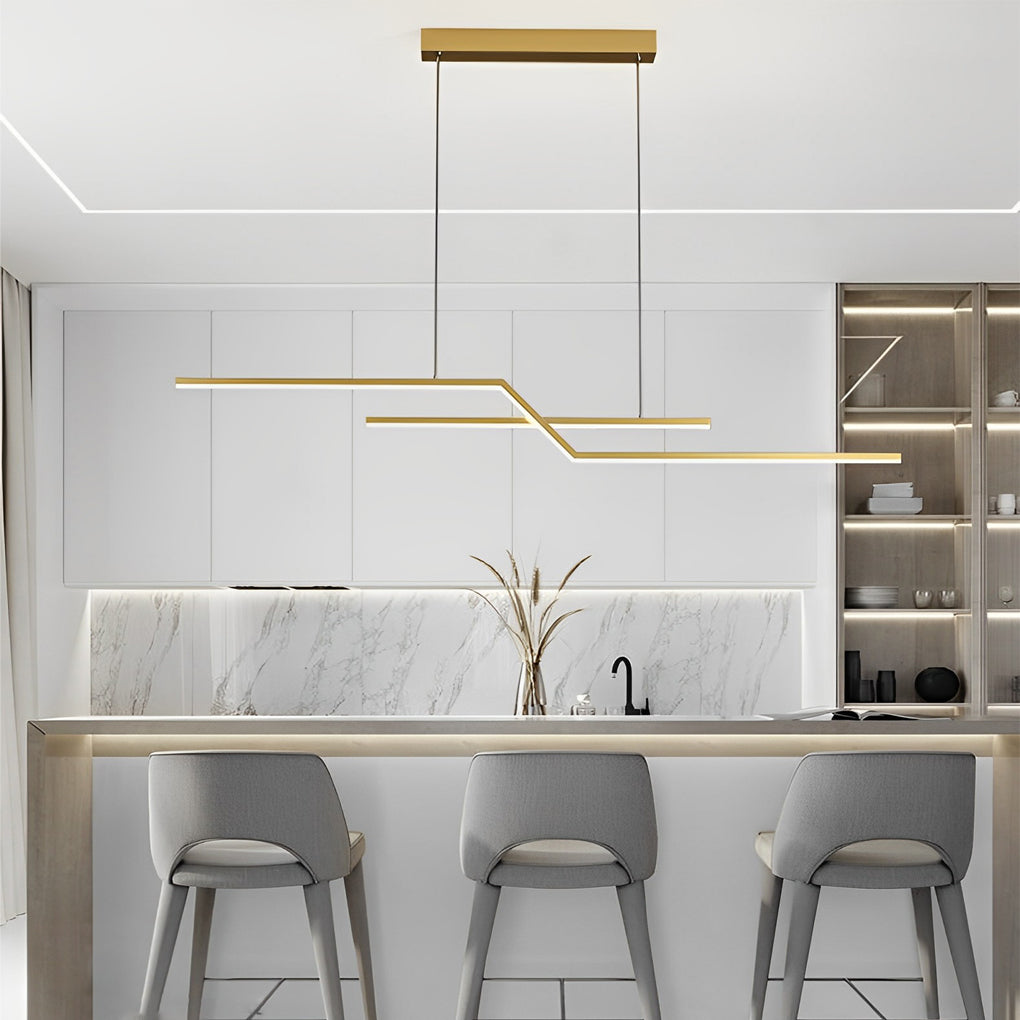 FENWICK MODERN LINEAR DIMMING CHANDELIER