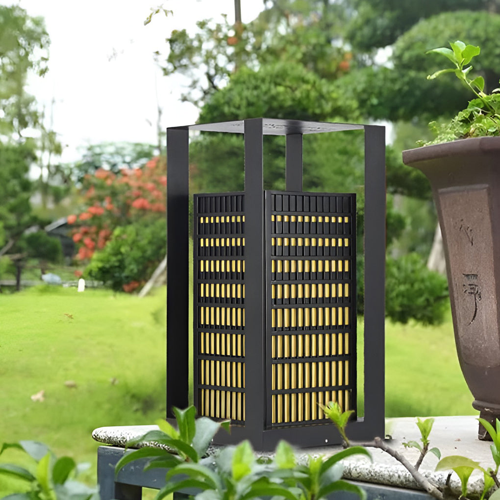 RAVENDALE GEOMETRIC OUTDOOR PATH LIGHTING LANTERN