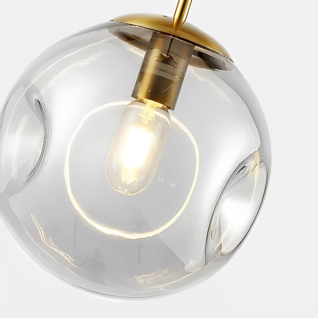 WINTHORPE MINIATURE GLASS ORB CHANDELIER
