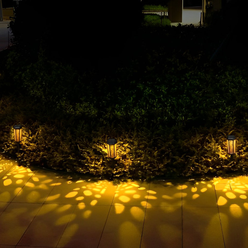 WINTHROP RAINBOW HEXAGON SOLAR GARDEN LANTERN, WEATHERPROOF LANDSCAPE ILLUMINATION