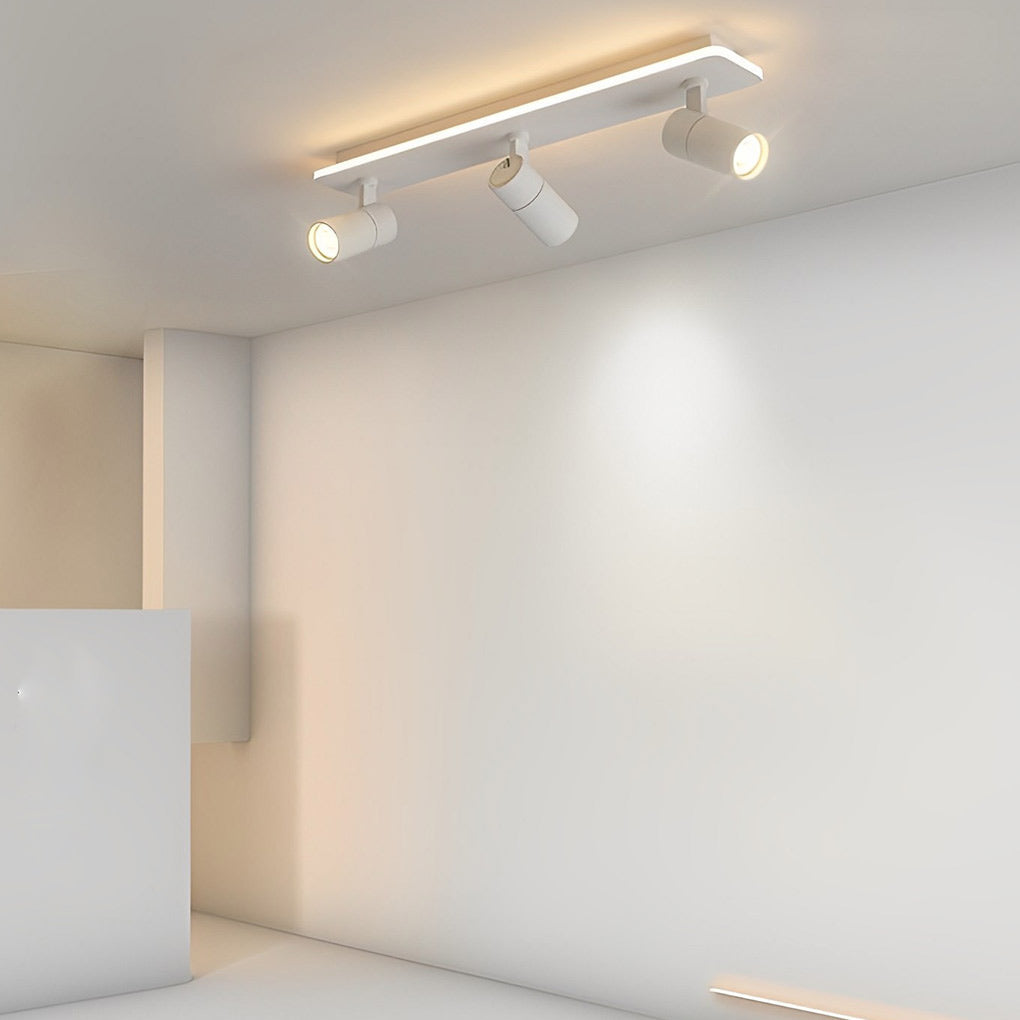WINTHORPE RECTANGULAR LED FLUSH MOUNT SPOTLIGHT WITH ADJUSTABLE BEAMS