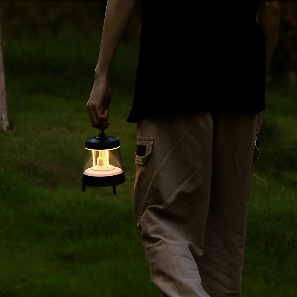 WINDSOR GREEN LED CAMPING LANTERN WITH DIMMABLE FUNCTIONALITY AND WATERPROOF DESIGN