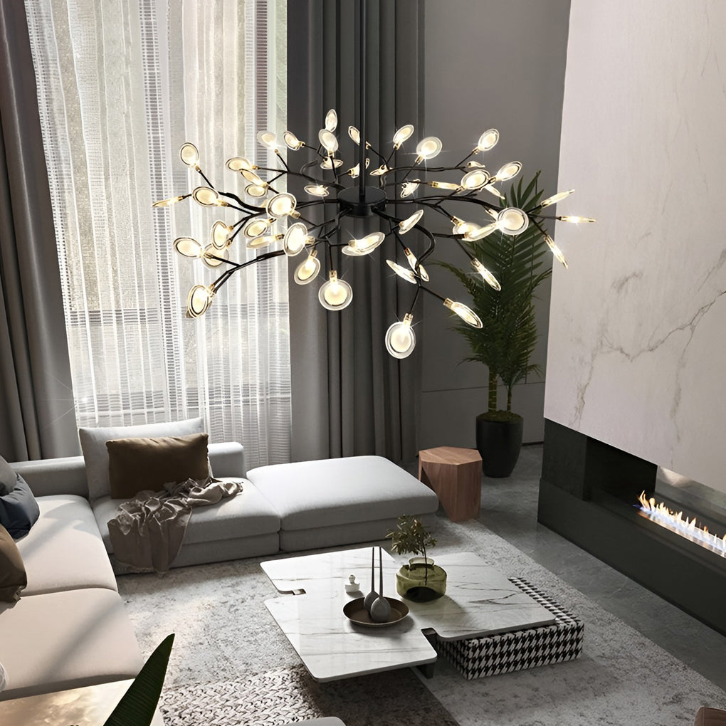 THORNBURY BRANCHED ACRYLIC CEILING CANDELABRA