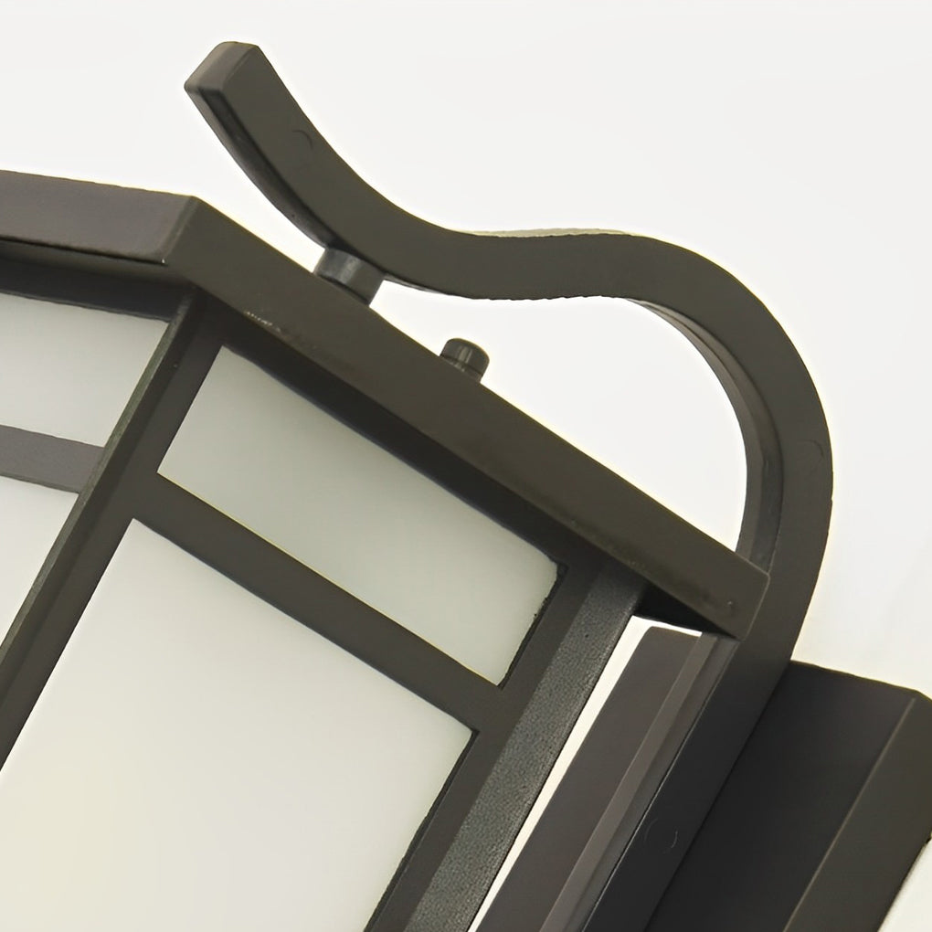 RAVENSDALE MATTE BLACK OUTDOOR LED WALL SCONCE WITH WATERPROOF GLASS