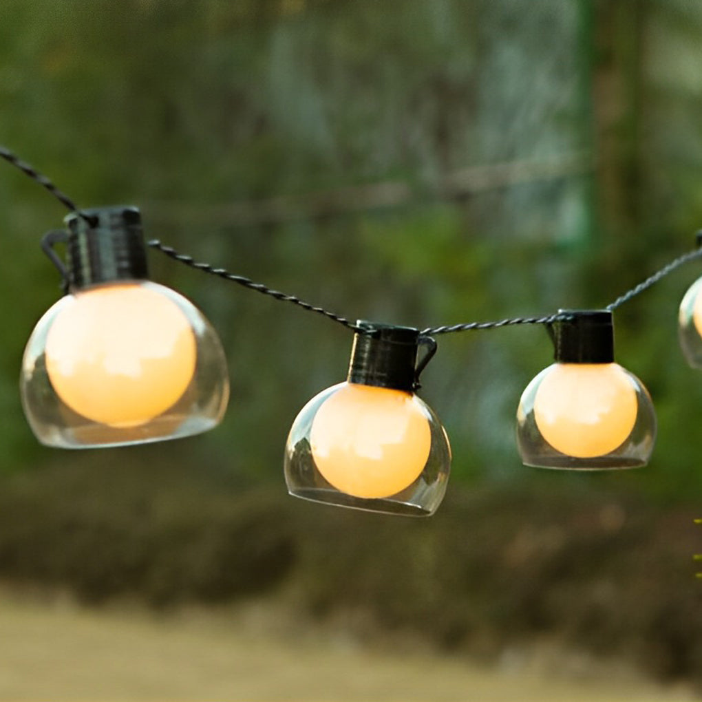 WINTERBORNE SOLAR-POWERED LED STRING LIGHTS WITH USB CHARGING