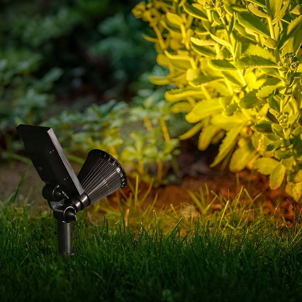 THORNBURY RAINPROOF 7W SOLAR GARDEN SPOTLIGHTS