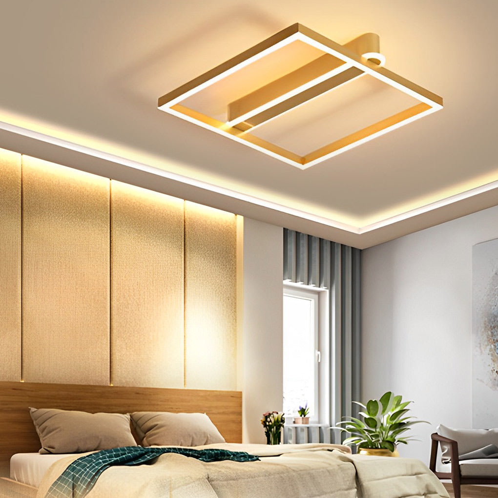 WHITBY METAL QUAD FRAME LED CEILING LANTERN