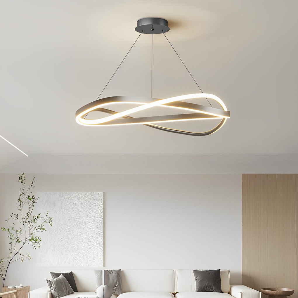WHITBY CIRCULAR DIMMER CHANDELIER WITH THREE LIGHT SETTINGS
