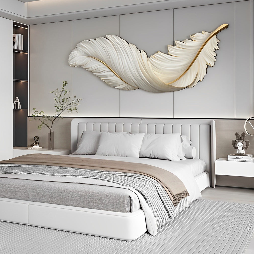 WHIMSY PLUME REMOTE CONTROLLED LED WALL SCONCE