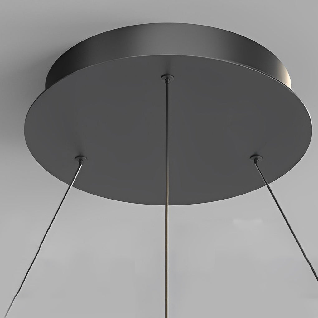 WINDSOR WAVES LED CIRCULAR CHANDELIER WITH GRADUAL DIMMING