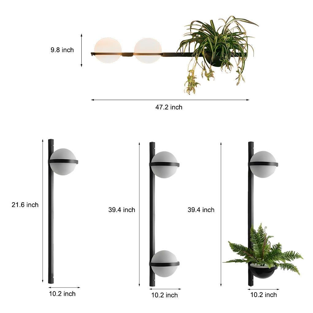 WHITBY FLORAL EMBRACE WATER-RESISTANT LED WALL LANTERN