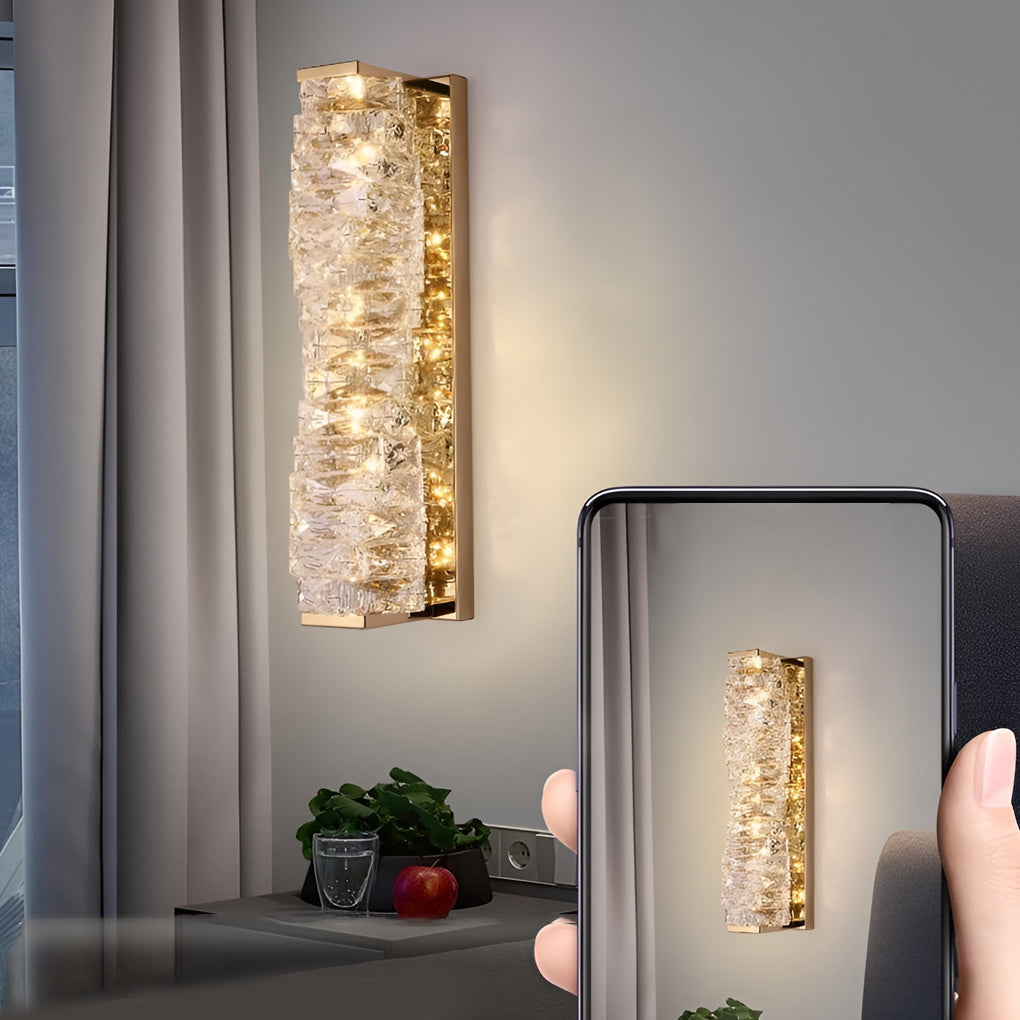 WINTHROP CRYSTAL TRIFECTA DIMMING WALL SCONCE
