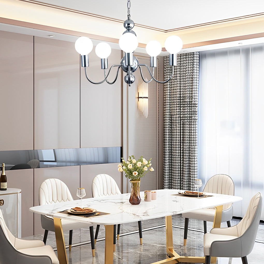 VERNON GLAZED ORB SUSPENSION LAMP