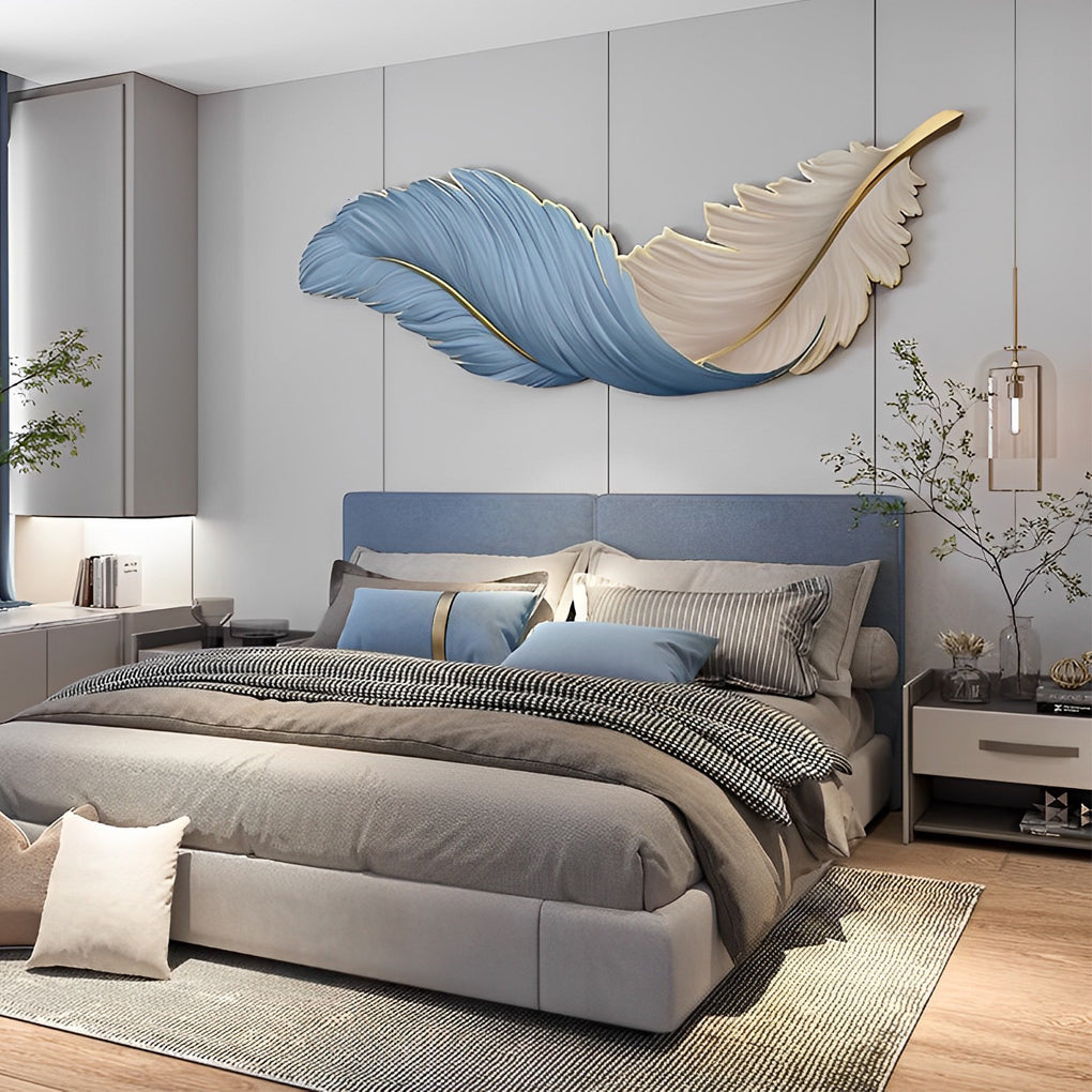 WHIMSY PLUME REMOTE CONTROLLED LED WALL SCONCE