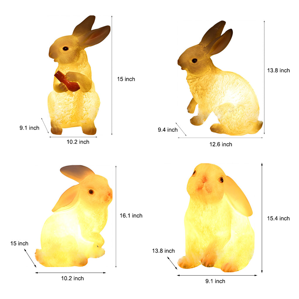 WINTERBOURNE RABBIT GARDEN LANTERNS - Contemporary Waterproof Illumination for Outdoor Spaces