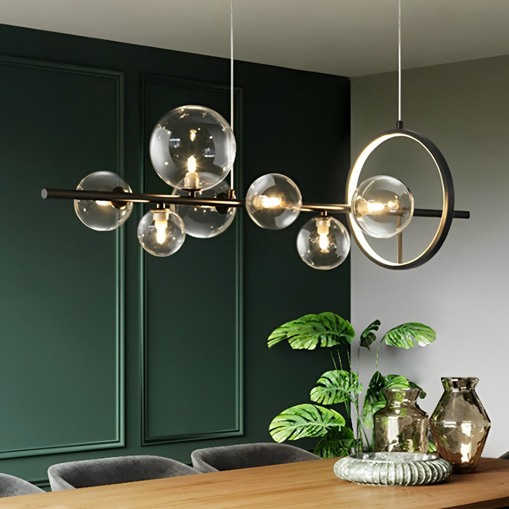 WINTHROP ORBULAR CRYSTAL LIGHTING FIXTURE