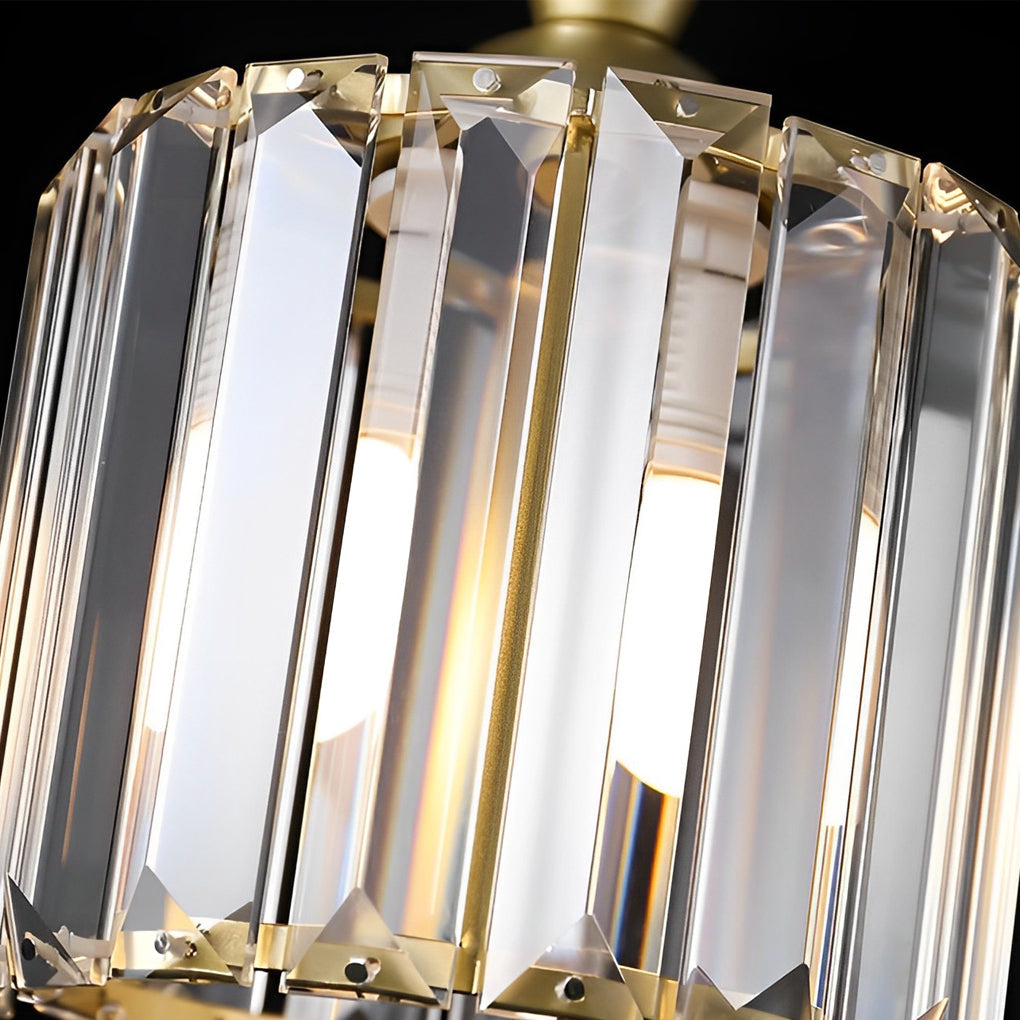 WINTHROP METAL CRYSTAL TRILOGY PENDANT LIGHT