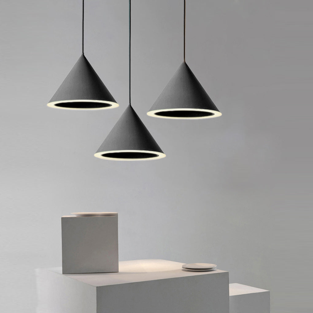 FENWICK HUE CONICAL PENDANT LIGHT, MACARON COLOR NORDIC DESIGN FOR KITCHEN ISLAND