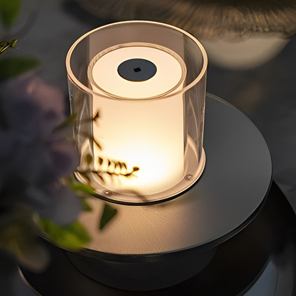 CHISWICK CORDLESS CYLINDRICAL LAMP WITH TRAY BASE