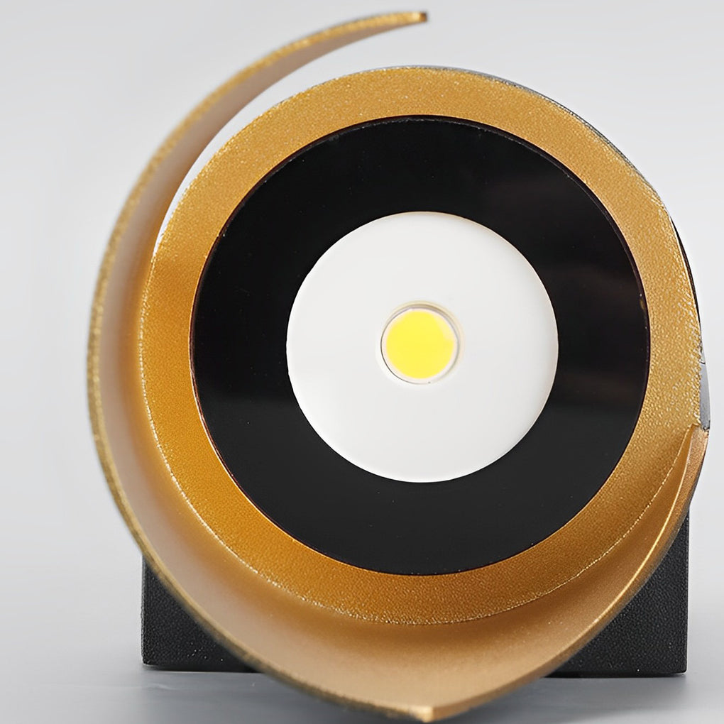 WINDSOR SPIRAL OUTDOOR WALL SCONCE WITH GILT INTERIOR