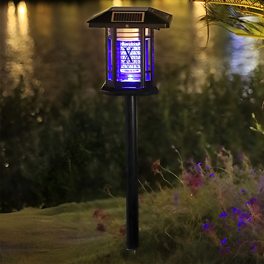 WINDSOR SOLAR MOSQUITO REPELLENT LANTERN WITH DUAL ILLUMINATION AND WEATHERPROOF DESIGN