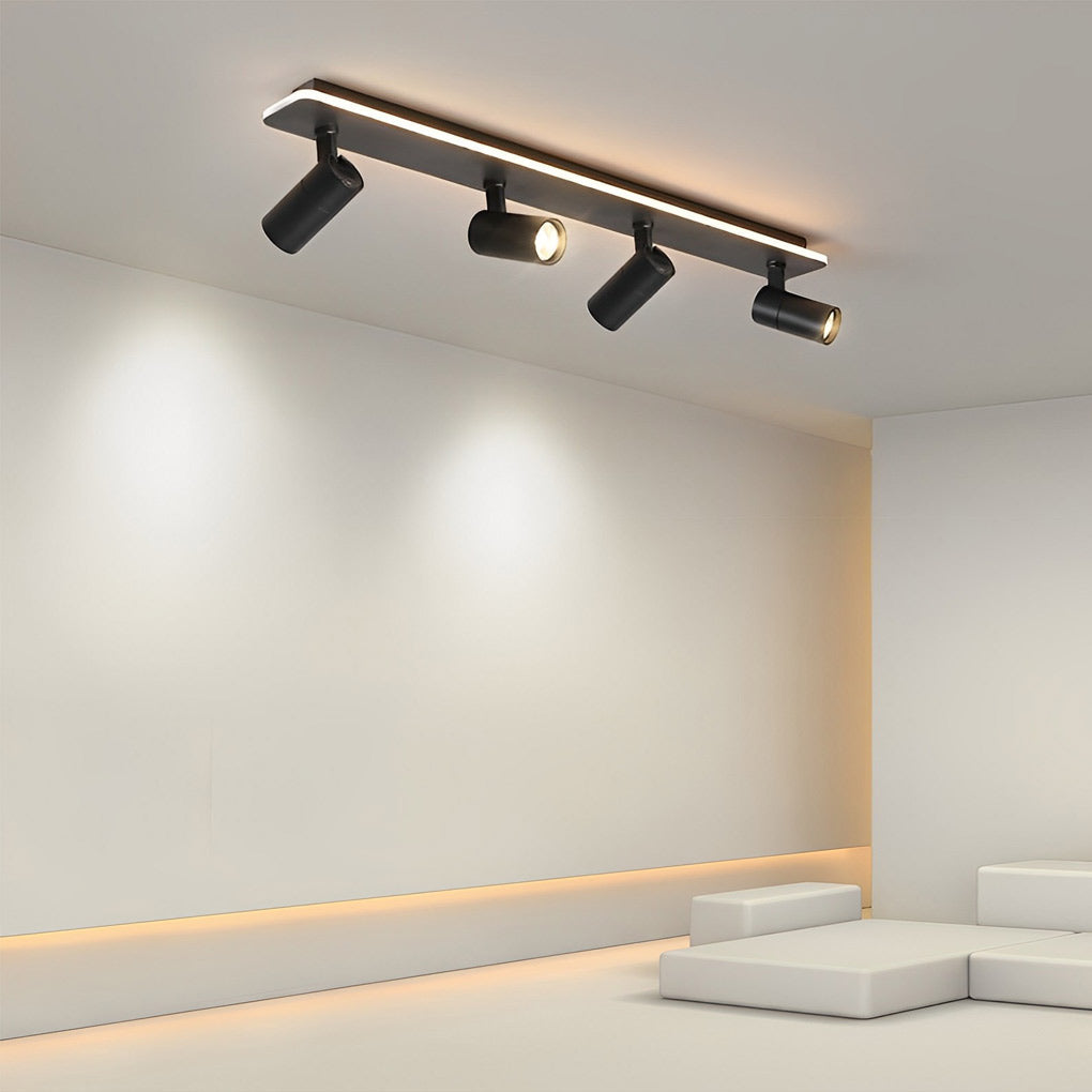 WINTHORPE RECTANGULAR LED FLUSH MOUNT SPOTLIGHT WITH ADJUSTABLE BEAMS