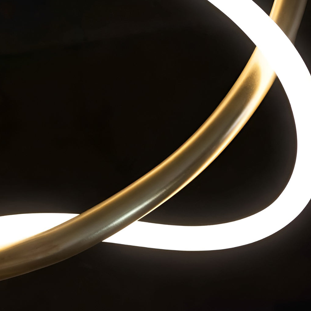 WHITLEY MODERN METAL LED CHANDELIER WITH GLISTENING ACCENTS