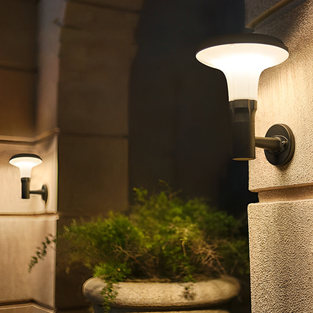 CLAREMONT CIRCULAR FLORAL SOLAR WALL LANTERN