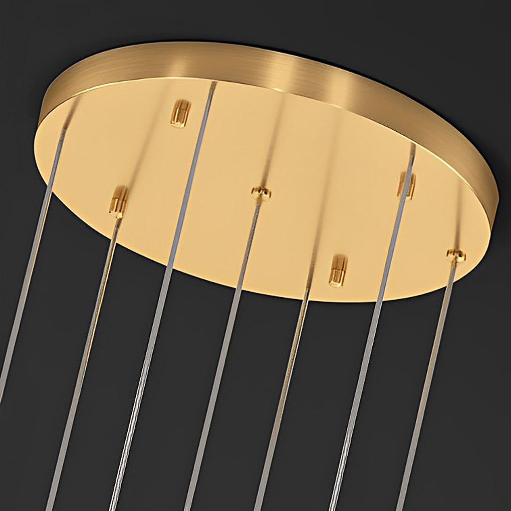WINTHORPE CRYSTAL GRADUATED DIMMER CHANDELIER