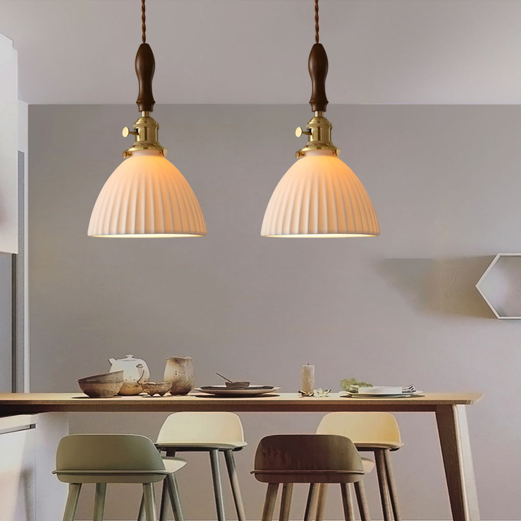 WINTHROP COPPER-ACCENTED CERAMIC PENDANT LIGHTING