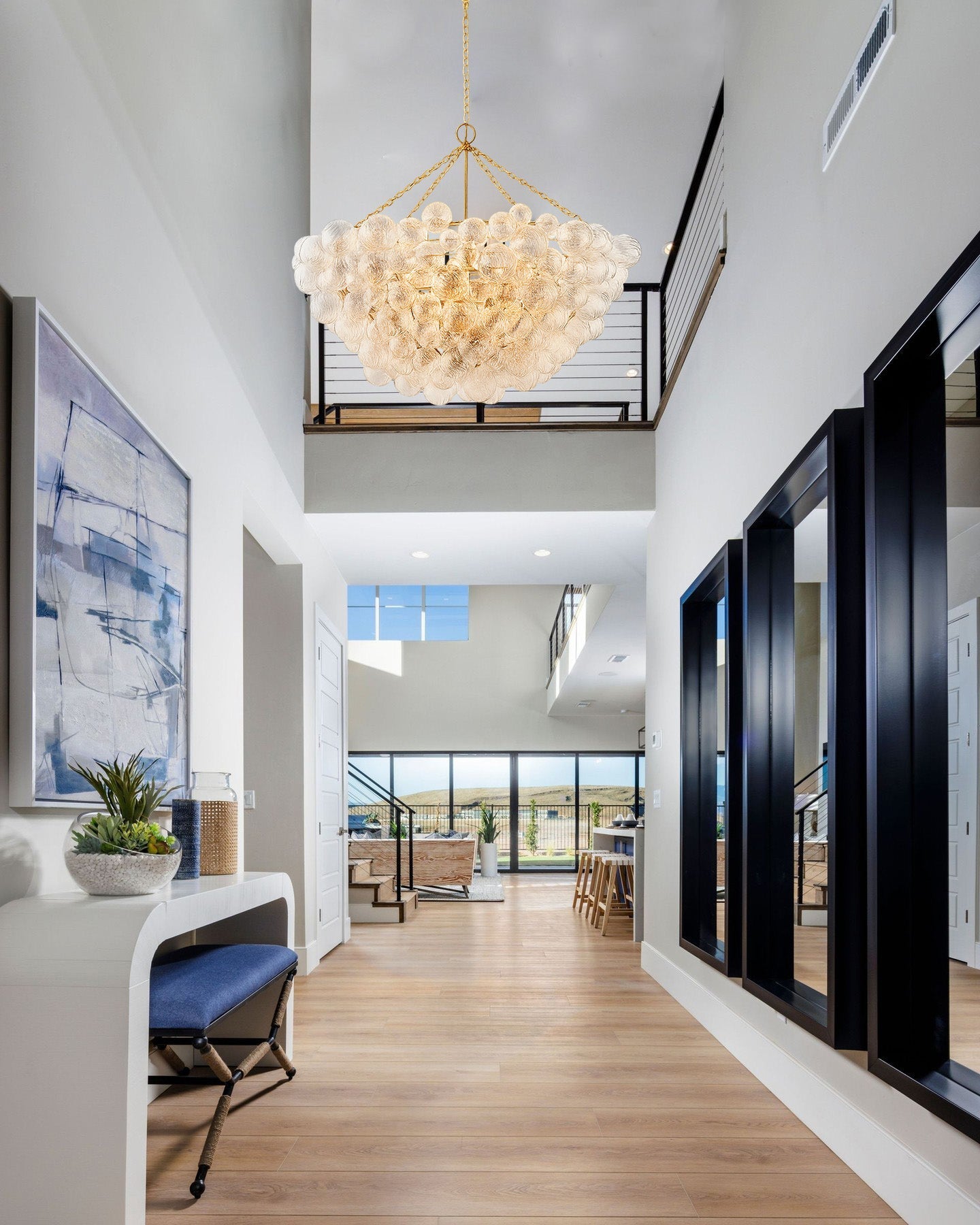 CELESTIAL ORB CRYSTAL LIGHTING FIXTURE