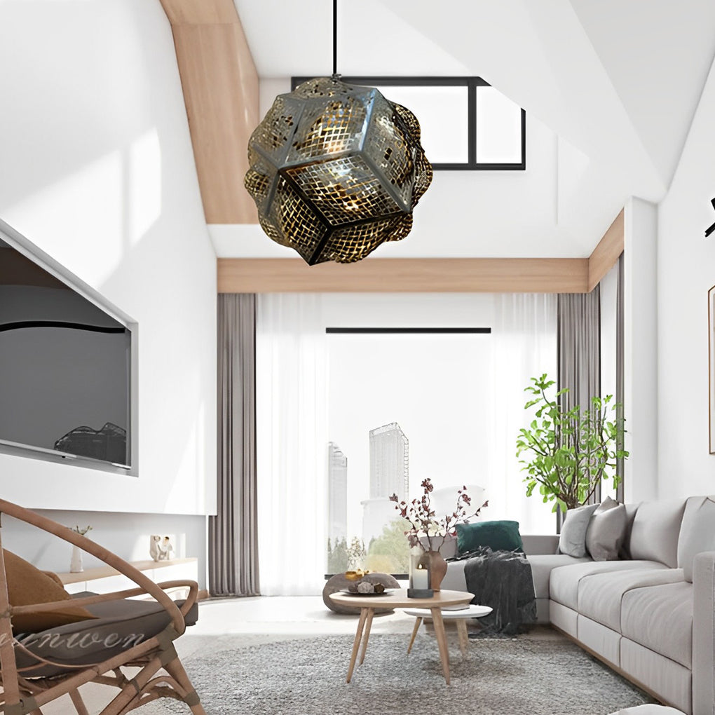 WINTHORPE SCULPTURAL METAL PENDANT LIGHT