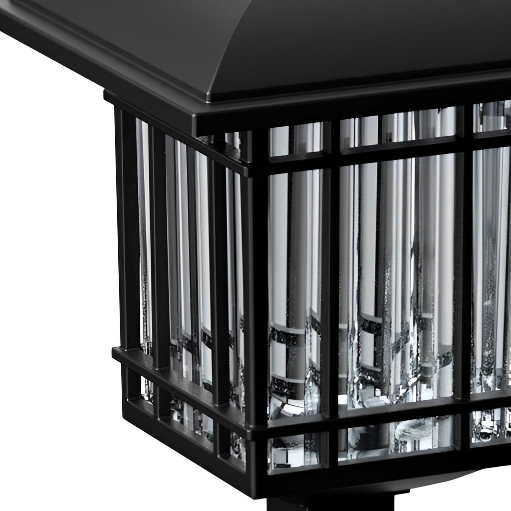 WINDSOR SOLAR SQUARE GARDEN ILLUMINATORS, WEATHER-RESISTANT OUTDOOR LANTERNS