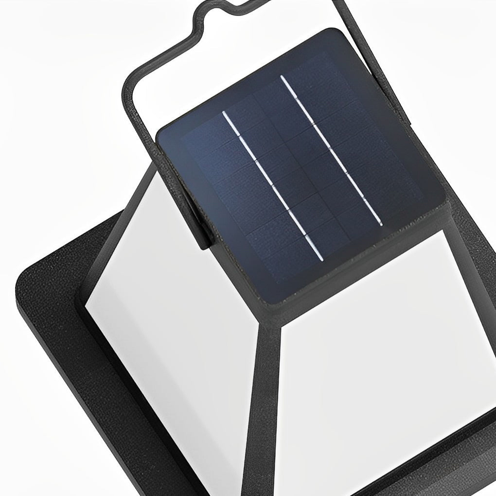 BRIDGEMAN SQUARE SOLAR LANTERN WITH WATERPROOF LED LIGHTING