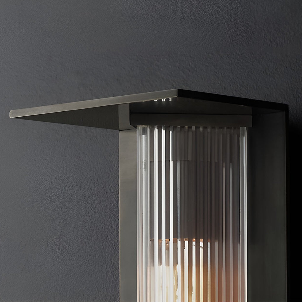 WINTHROP RUSTIC SOLAR-POWERED OUTDOOR WALL LANTERN