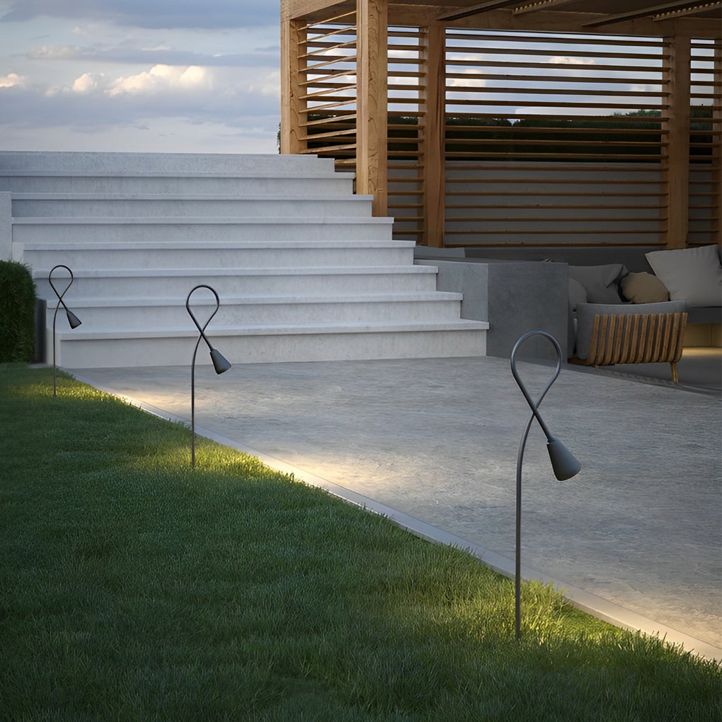 FENWICK ARCHING GARDEN LANTERN, WEATHERPROOF LED COB OUTDOOR ILLUMINATION