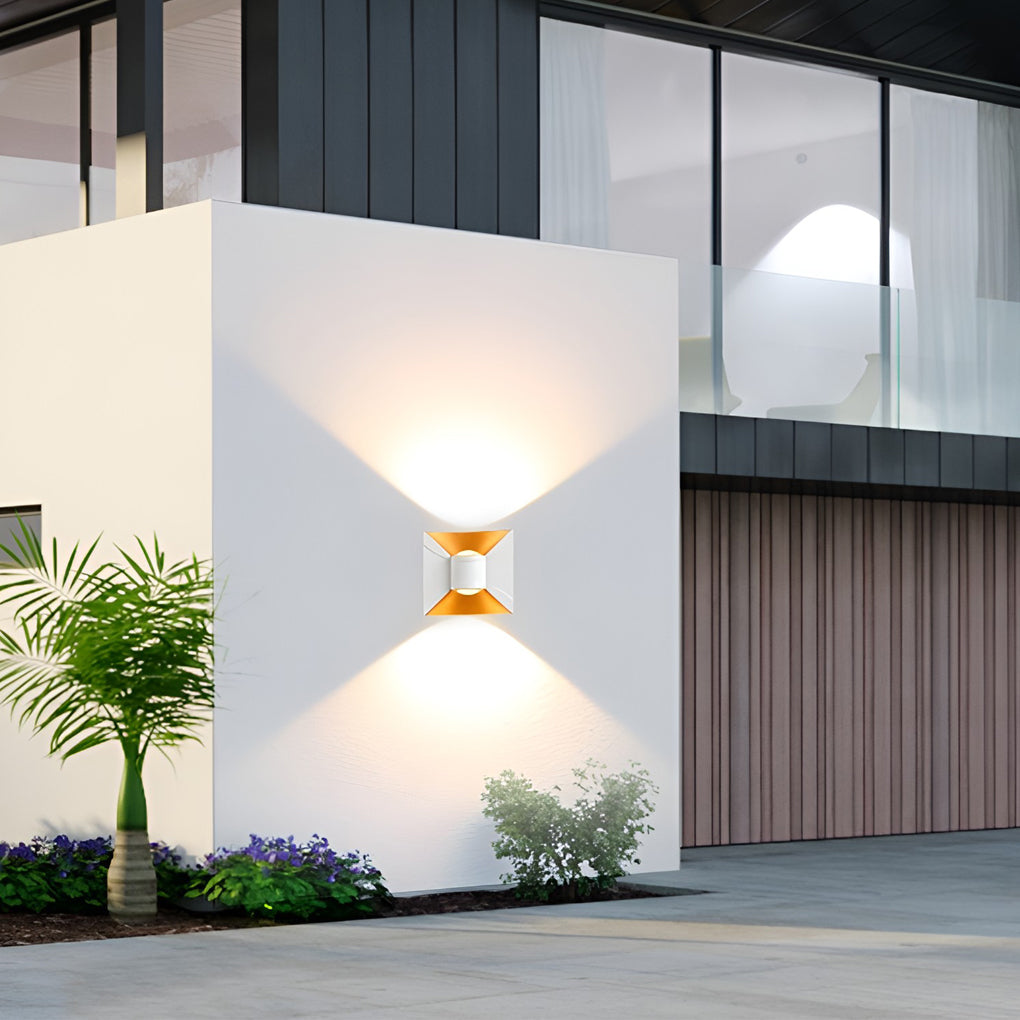 WINTHROP AQUILA MODERN OUTDOOR WALL LIGHTS, 6W LED WATER-RESISTANT SCONCES