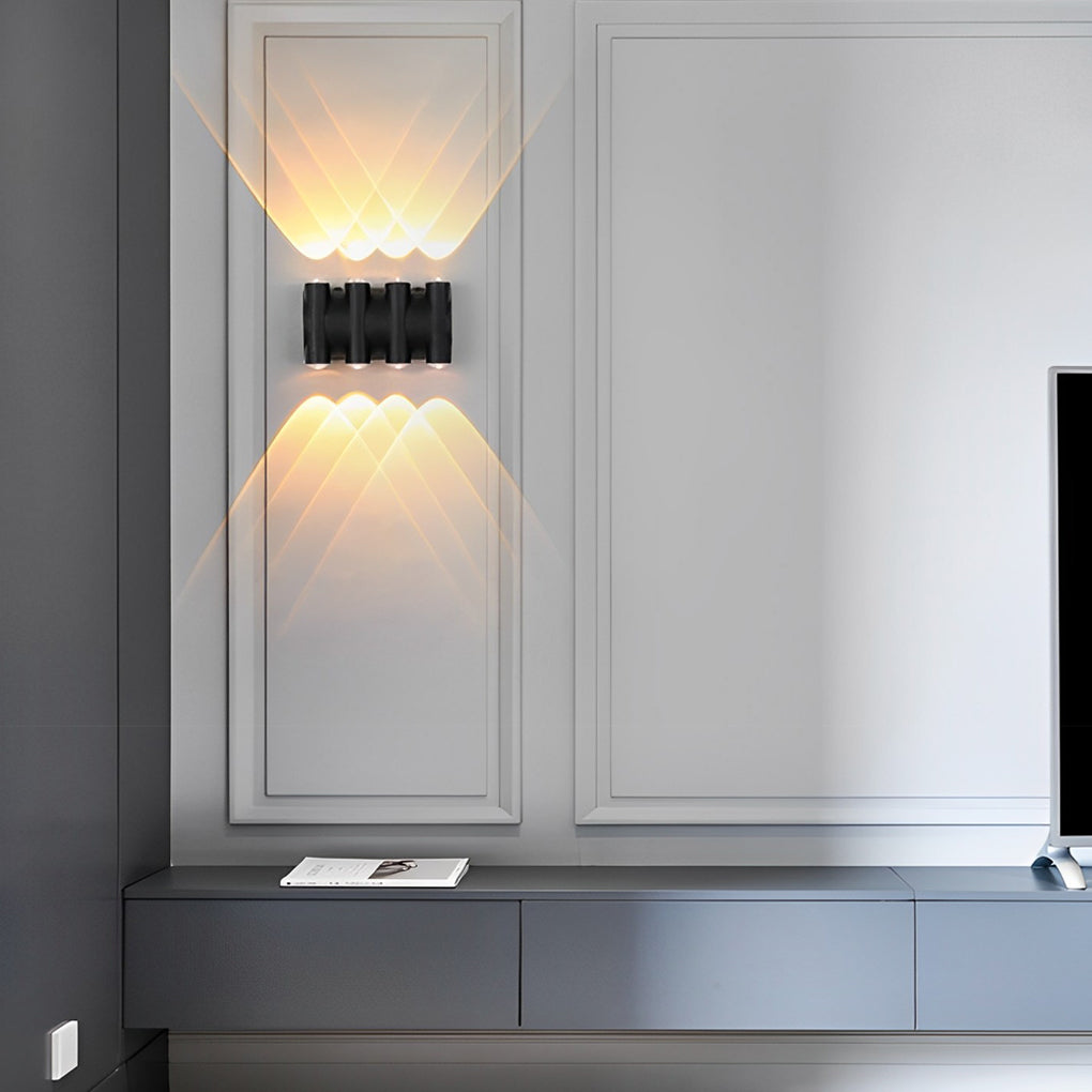 WINDSOR BLACK LED WALL WASHER WITH DUAL LIGHTING